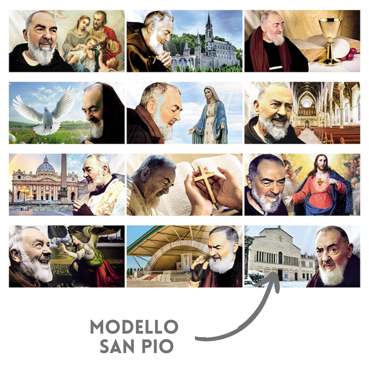 Calendario illustrato 2026 San Pio | Cod. PA100