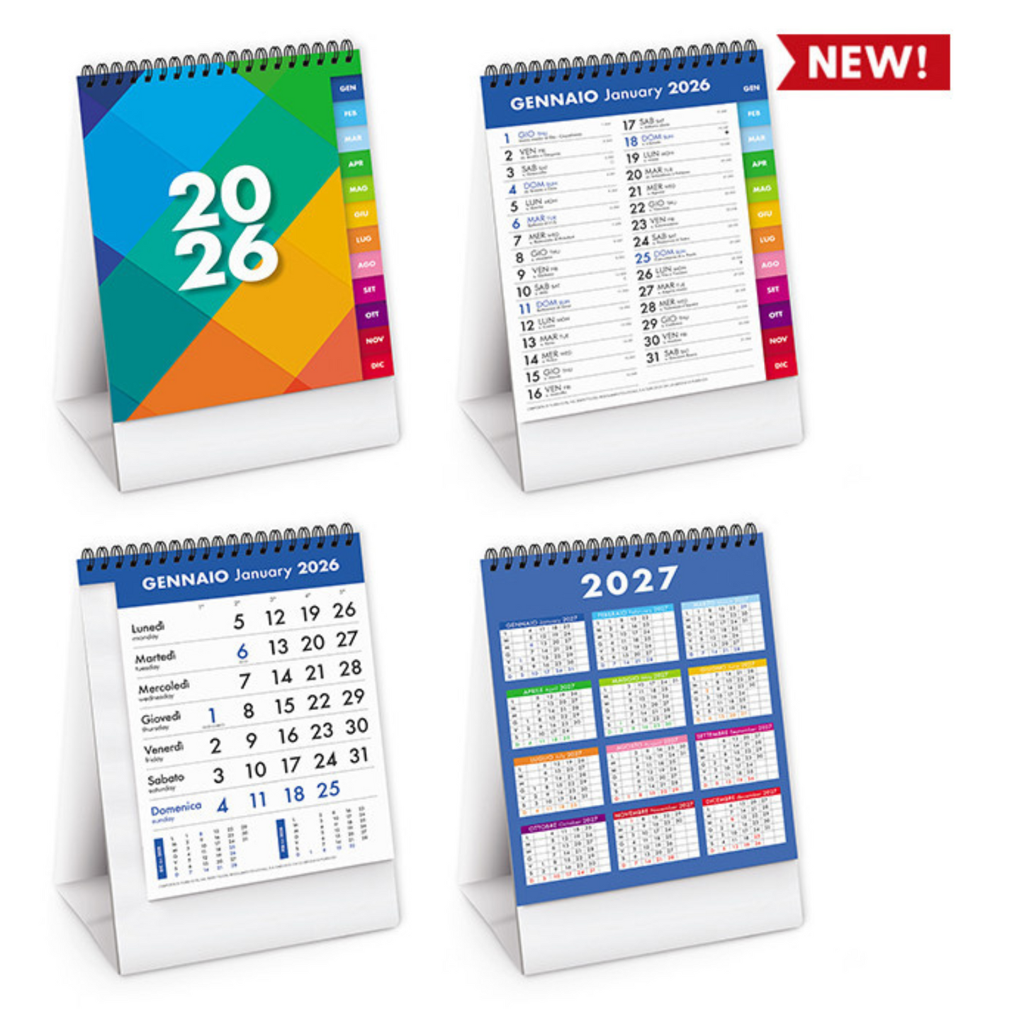 Calendario da banco 2026 personalizzato | Cod. PA742