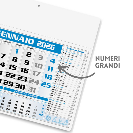 Calendario personalizzato 2026 americano | Cod. PA560