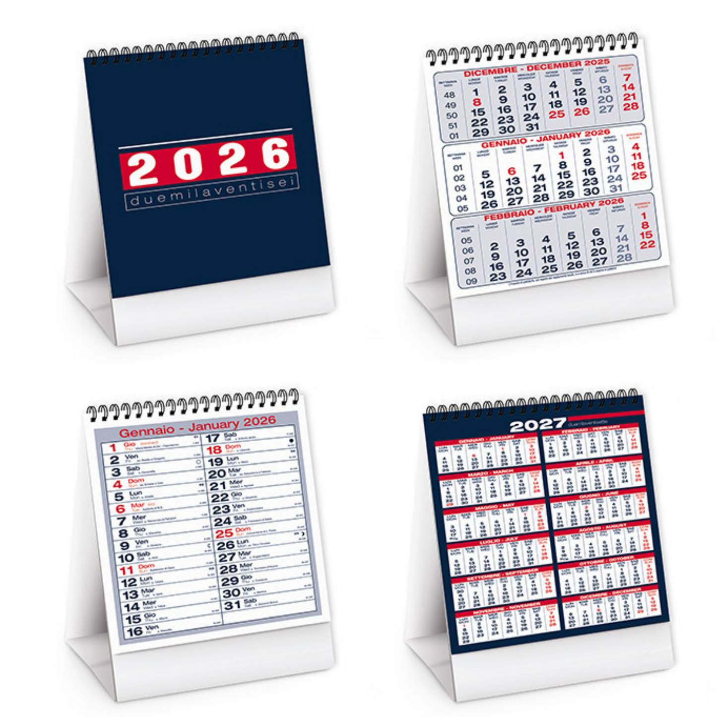 Calendario da banco 2026 personalizzato | Cod. PA745
