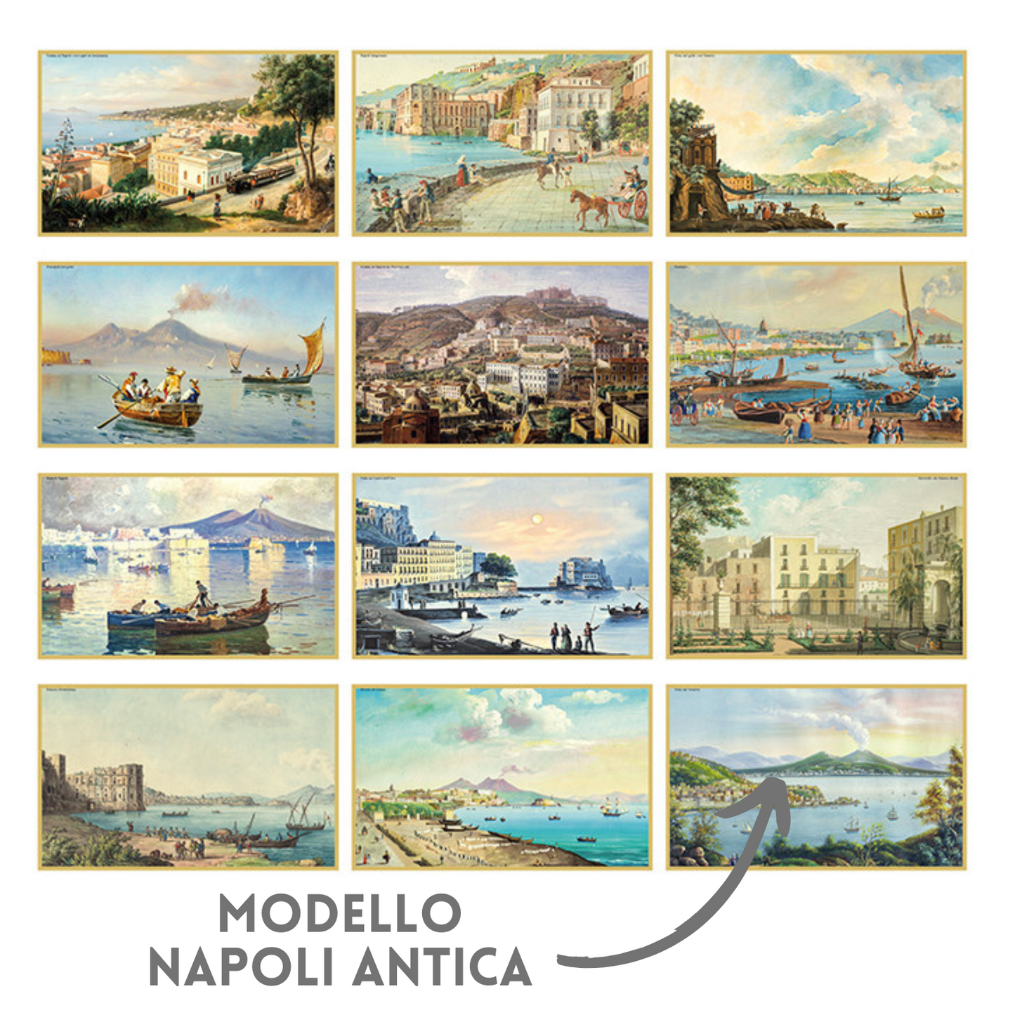 Calendario illustrato 2026 Napoli Antica | Cod. PA018