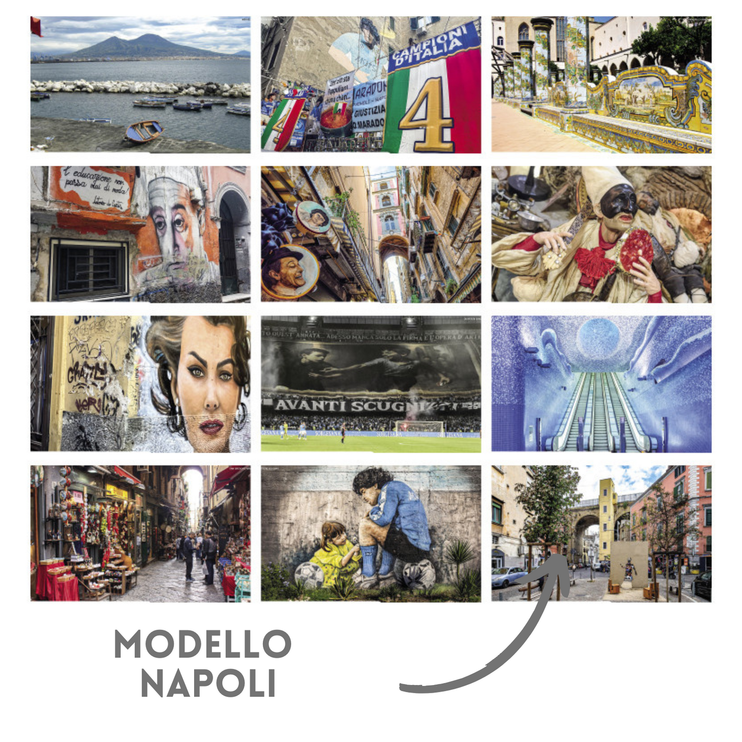 Calendario illustrato 2026 Napoli | Cod. PA118