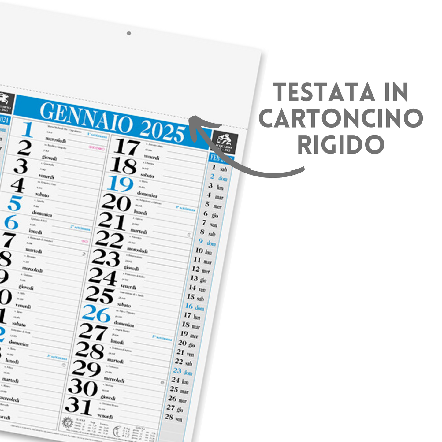 Calendari personalizzati 2025 olandesi PA640