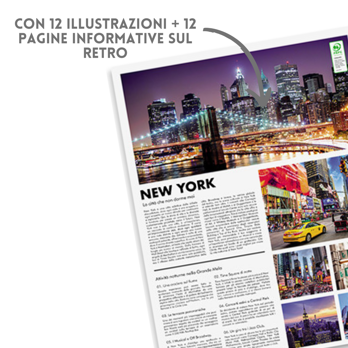 Calendario illustrato 2026 Città di notte | Cod. PA119