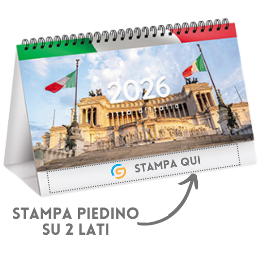Calendario da banco 2026 città d'Italia | Cod. PA401