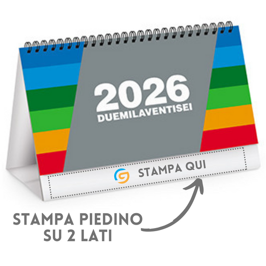 Calendario da banco 2026 personalizzato | Cod. PA703