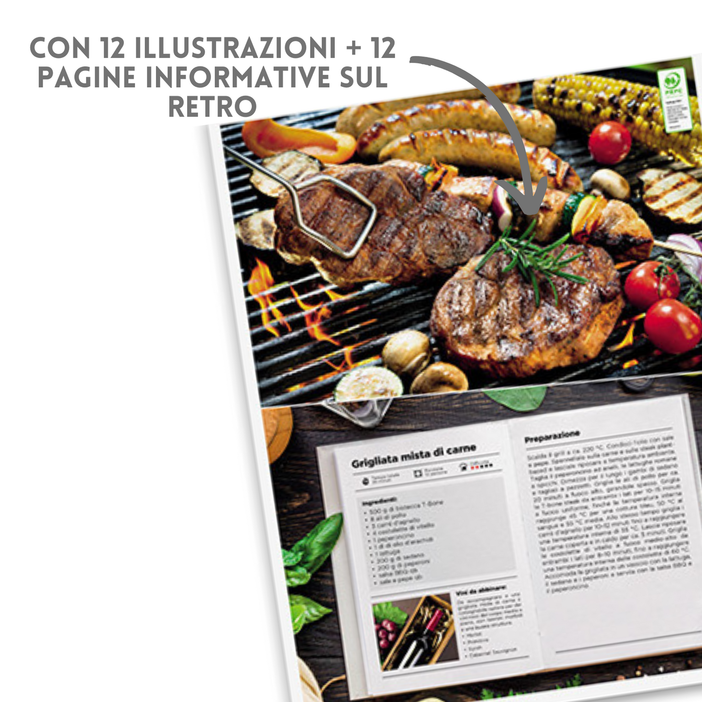 Calendario illustrato 2026 Carni | Cod. PA142