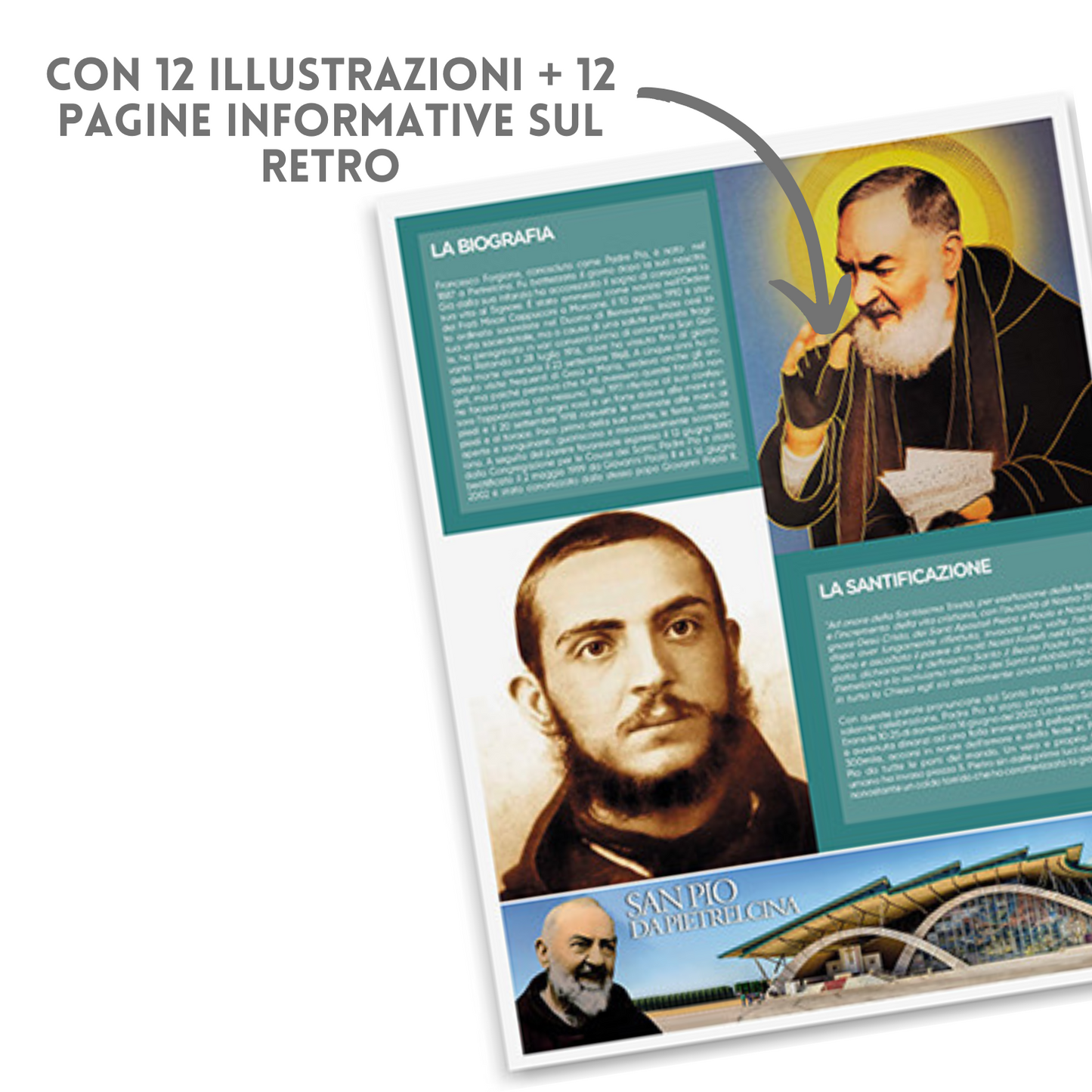 Calendario illustrato 2026 San Pio | Cod. PA100