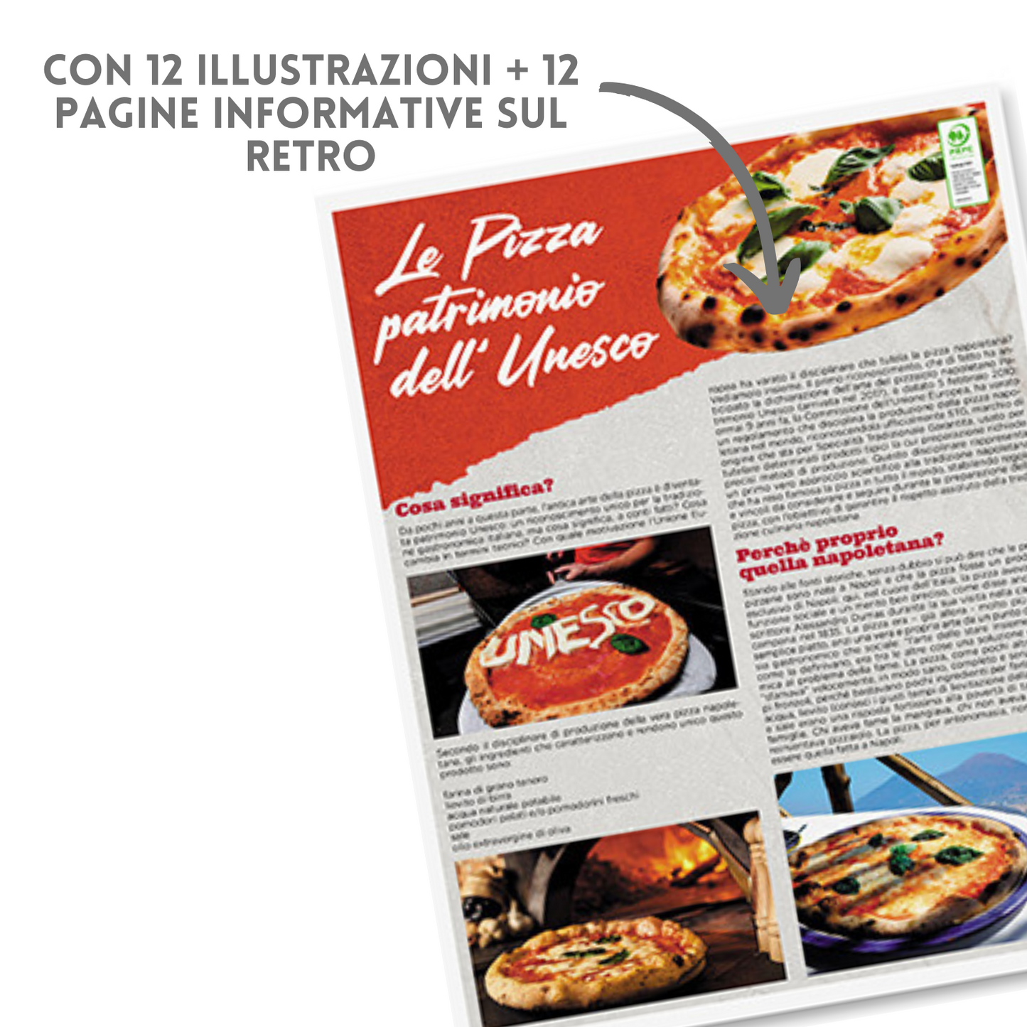 Calendario illustrato 2026 Pizza | Cod. PA136