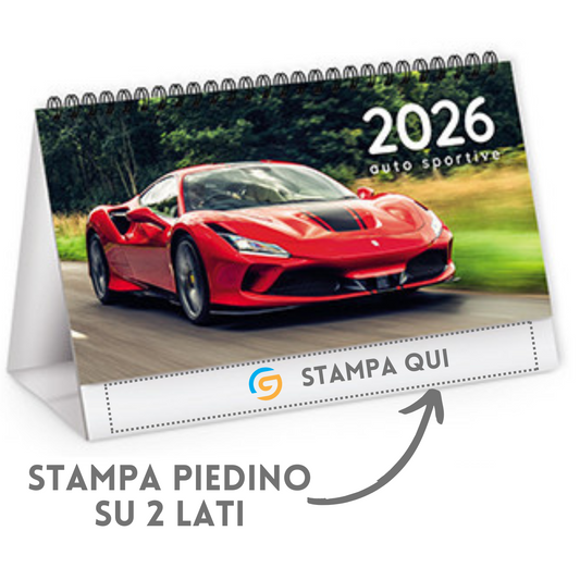 Calendario da banco 2026 Auto Sportive | Cod. PA406
