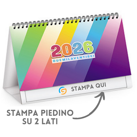 Calendario da banco 2026 personalizzato | Cod. PA725
