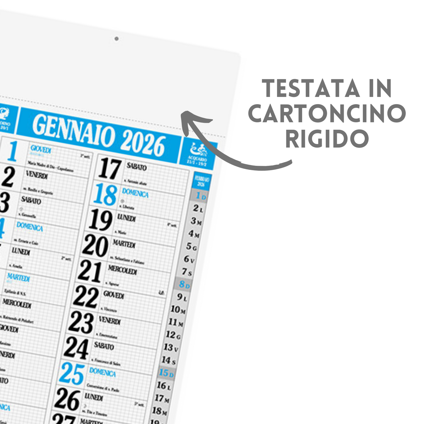 Calendario olandese GIGANTE 2026 personalizzato | Cod. PA523