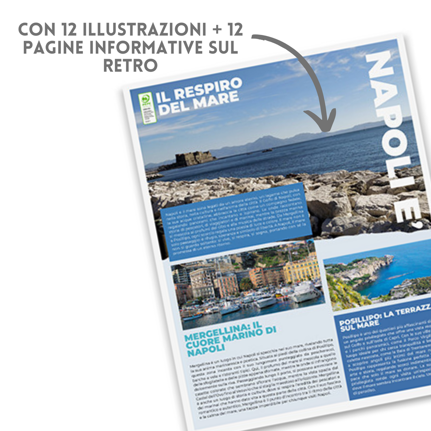 Calendario illustrato 2026 Napoli | Cod. PA118