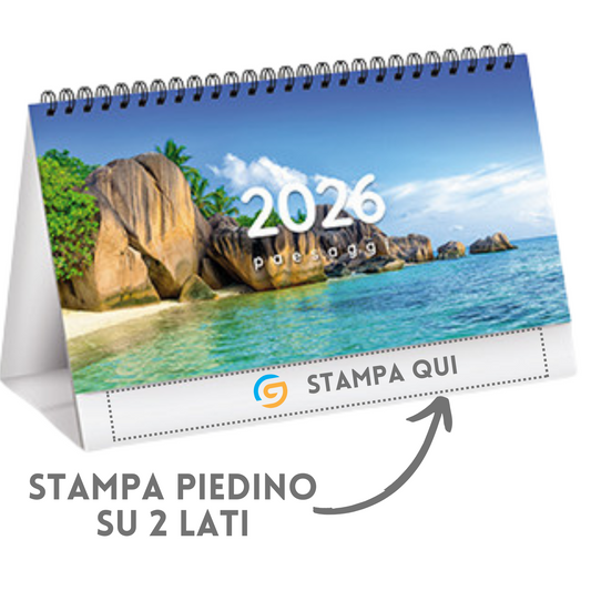 Calendario da banco 2026 Paesaggi | Cod. PA402