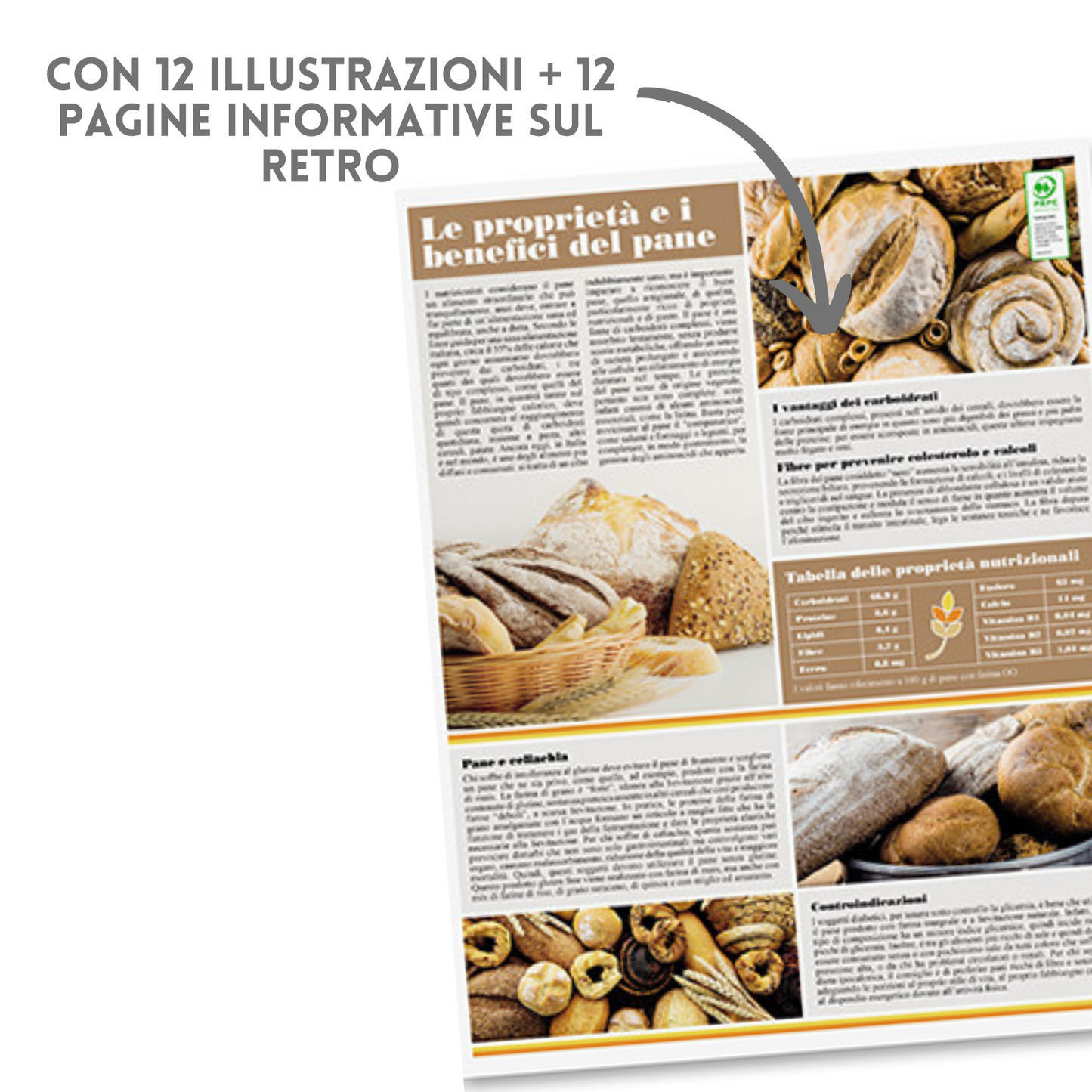 Calendario illustrato 2026 Pane e Pasta | Cod. PA138