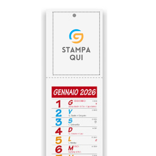 Calendario personalizzato 2026 modello Ultra-Slim | Cod. PA677