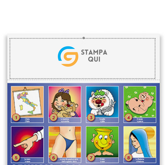 Calendario illustrato 2026 Cabala | Cod. PA114