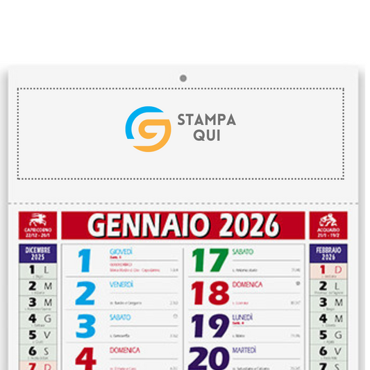 Calendario olandese 2026 personalizzato | Cod. PA658