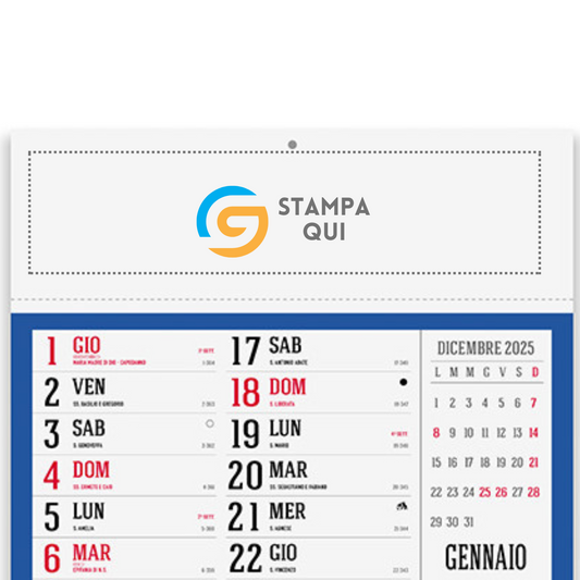Calendario olandese 2026 personalizzato | Cod. PA614