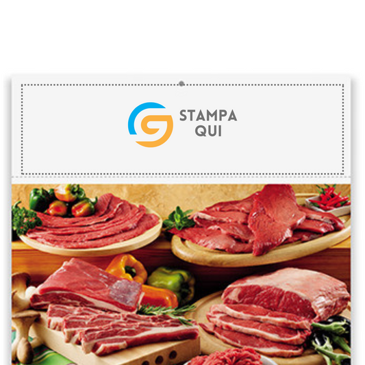 Calendario illustrato 2026 Carni | Cod. PA142