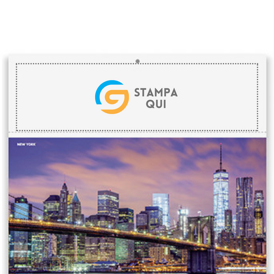 Calendario illustrato 2026 Città di notte | Cod. PA119