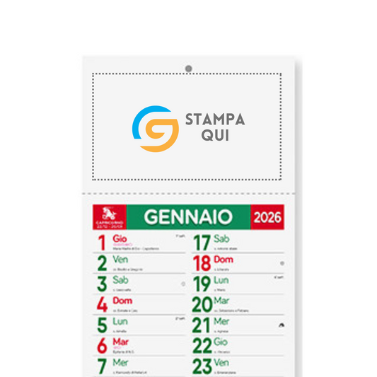 Calendario illustrato 2026 Cani e Gatti Slim | Cod. PA191