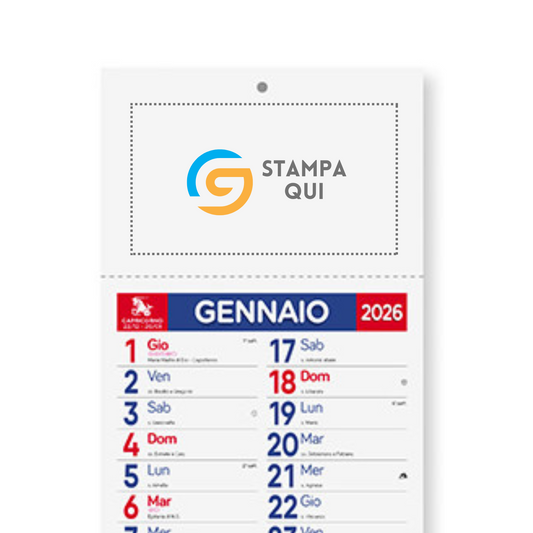 Calendario illustrato 2026 Carni Slim | Cod. PA189