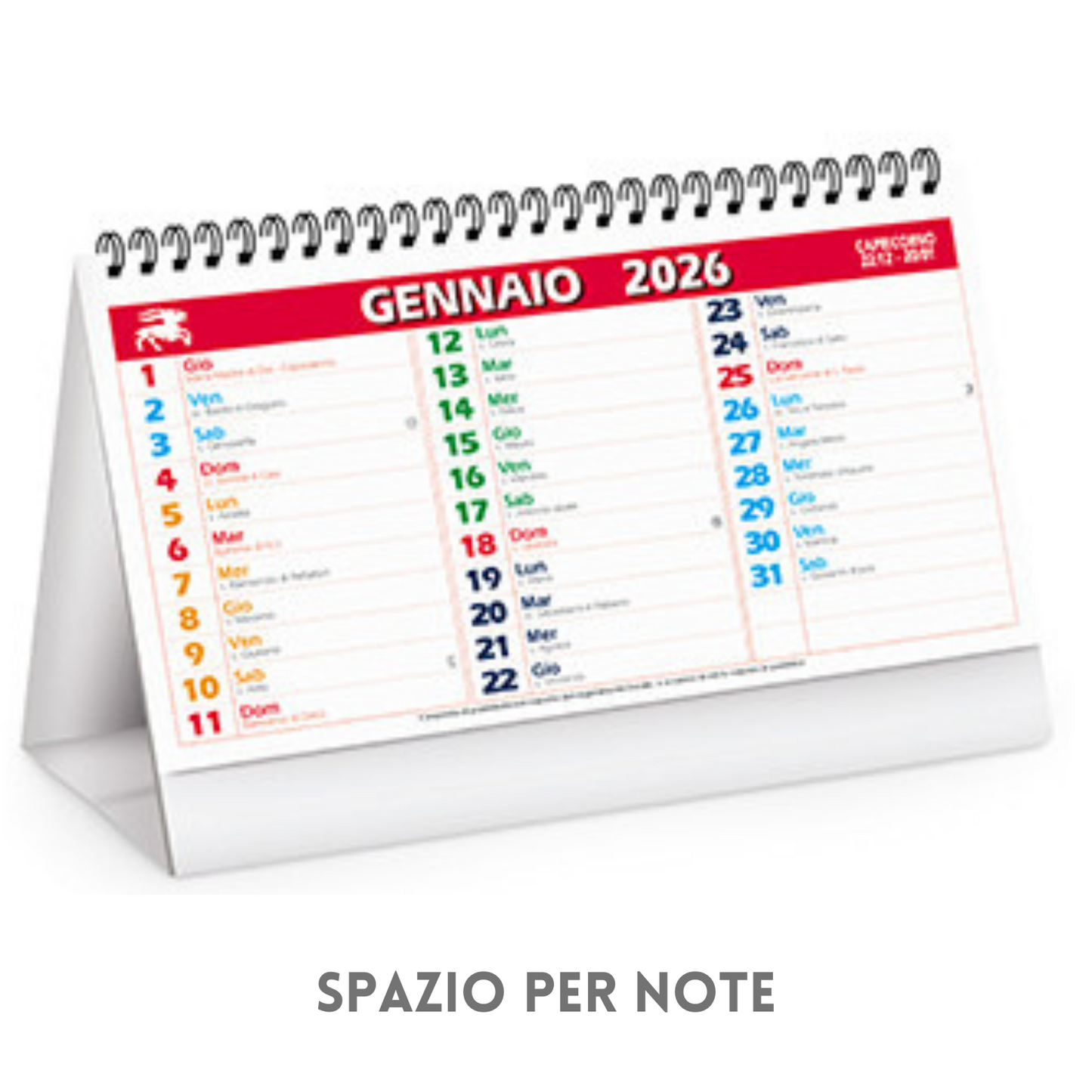Calendario da banco 2026 personalizzato | Cod. PA705