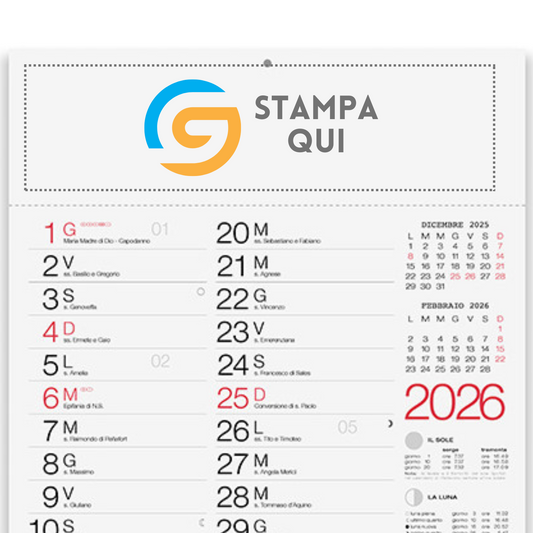 Calendario olandese 2026 personalizzato | Cod. PA615