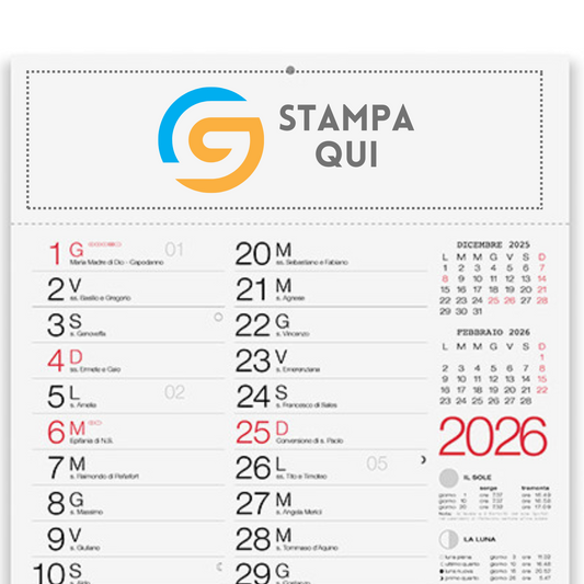 Kit Calendario 2026 + Penna Touch Personalizzati | Cod. Kit Master