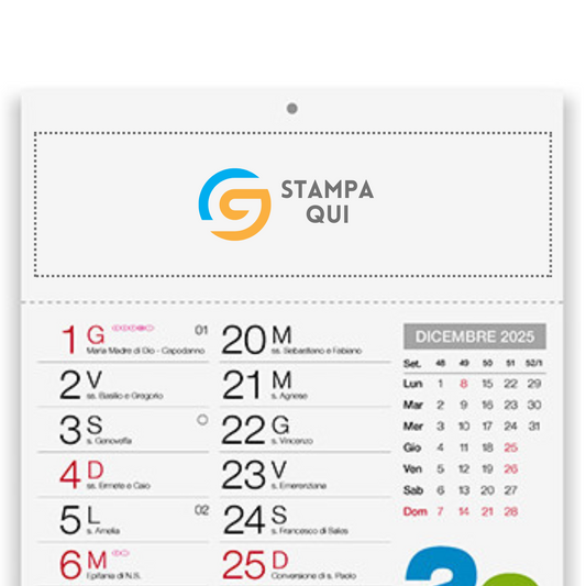 Calendario olandese 2026 personalizzato | Cod. PA654