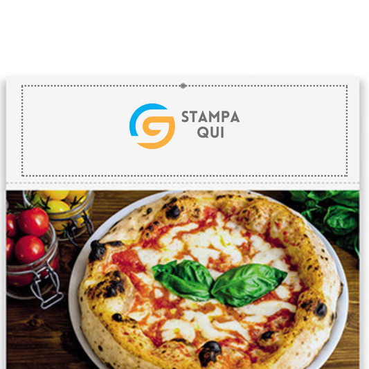 Calendario illustrato 2026 Pizza | Cod. PA136