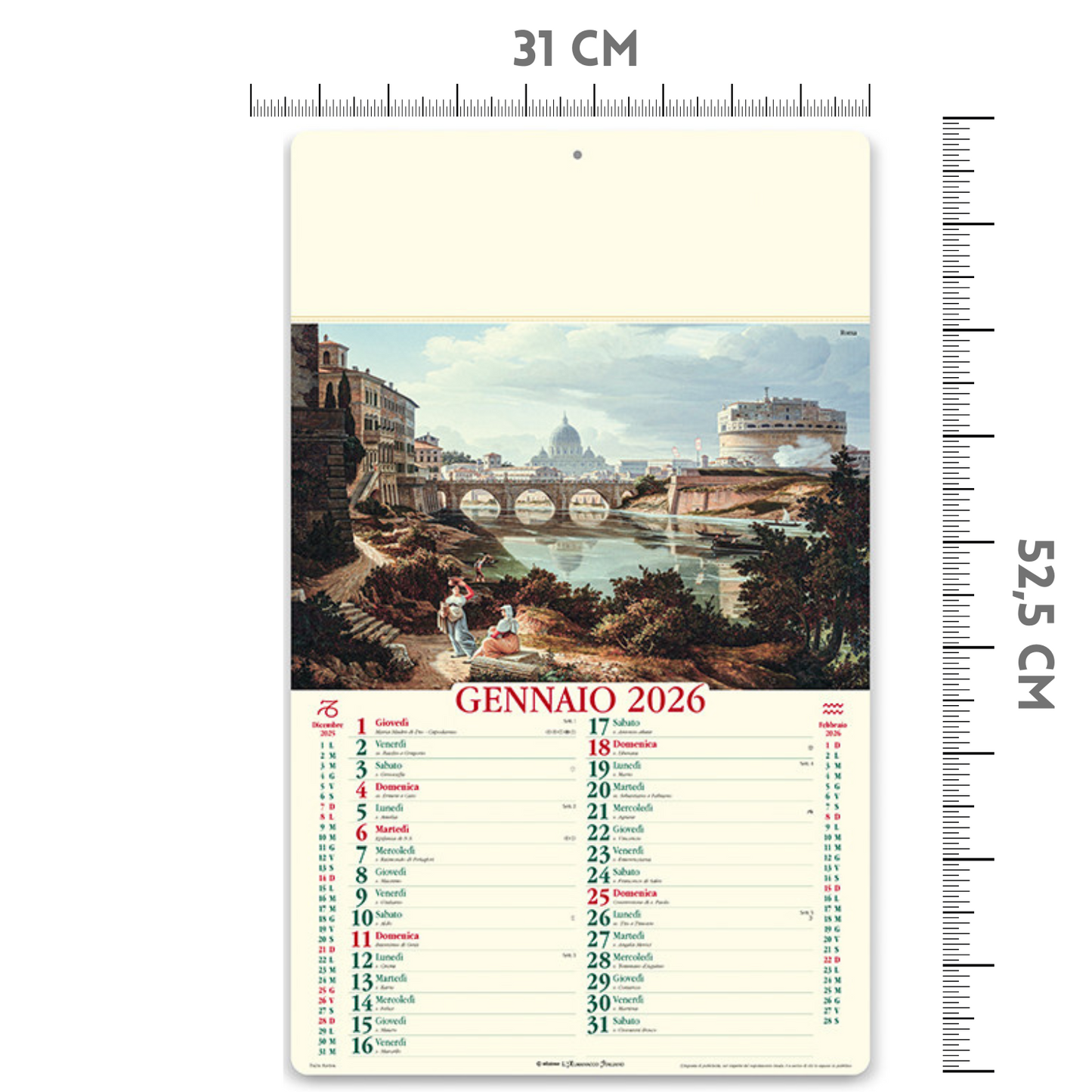 Calendario illustrato 2026 Italia Antica | Cod. PA014
