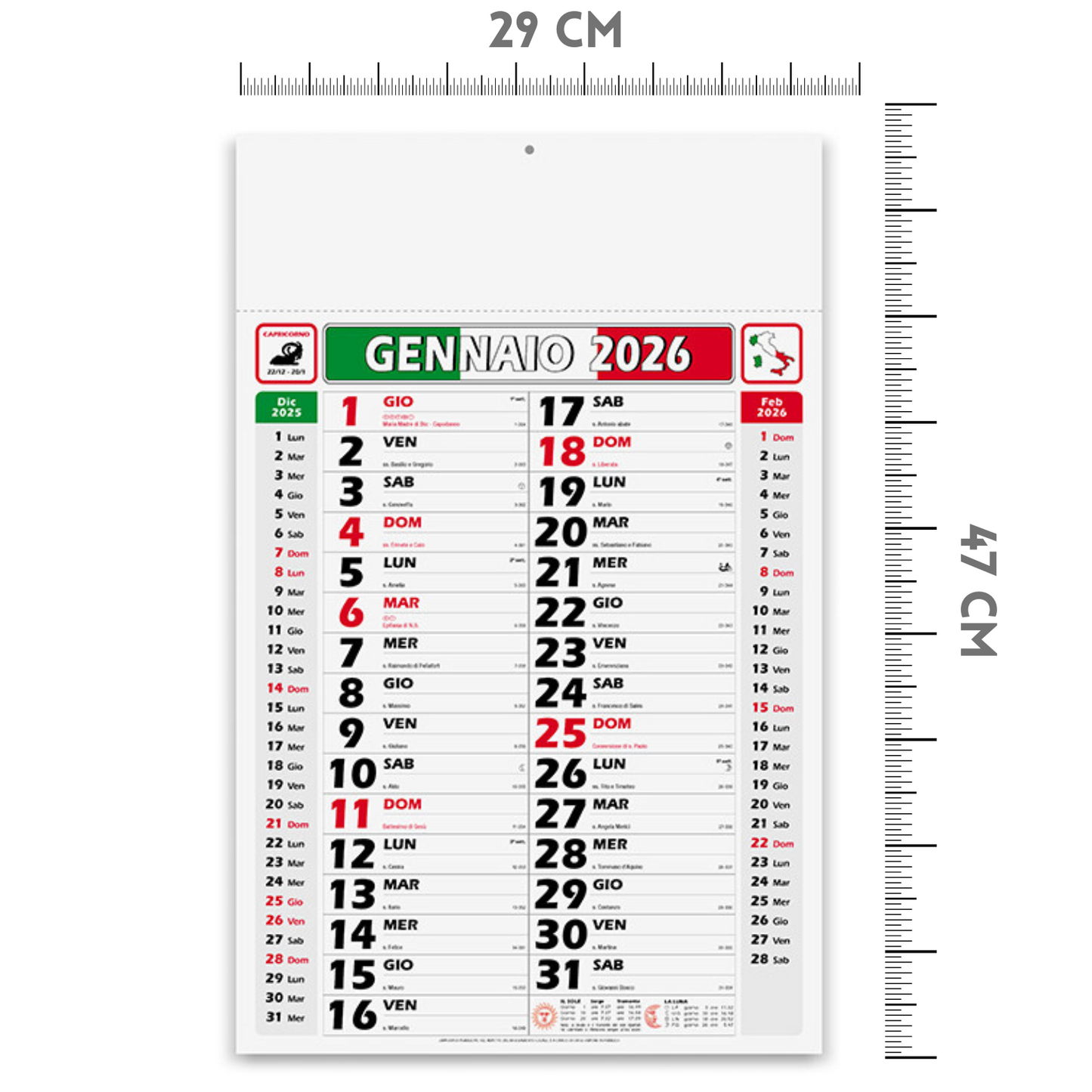 Calendario olandese 2026 personalizzato Italy | Cod. PA432