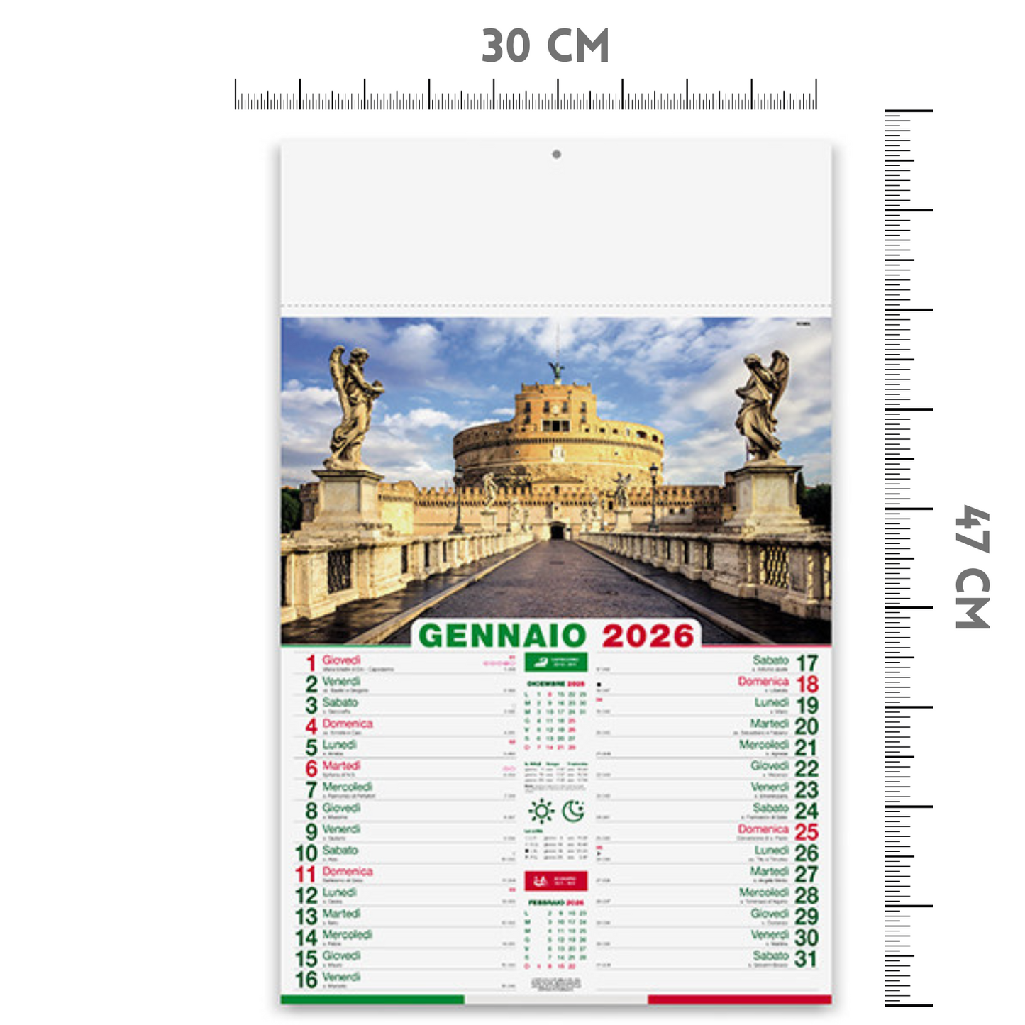 Calendario illustrato 2026 Città d'Italia | Cod. PA116