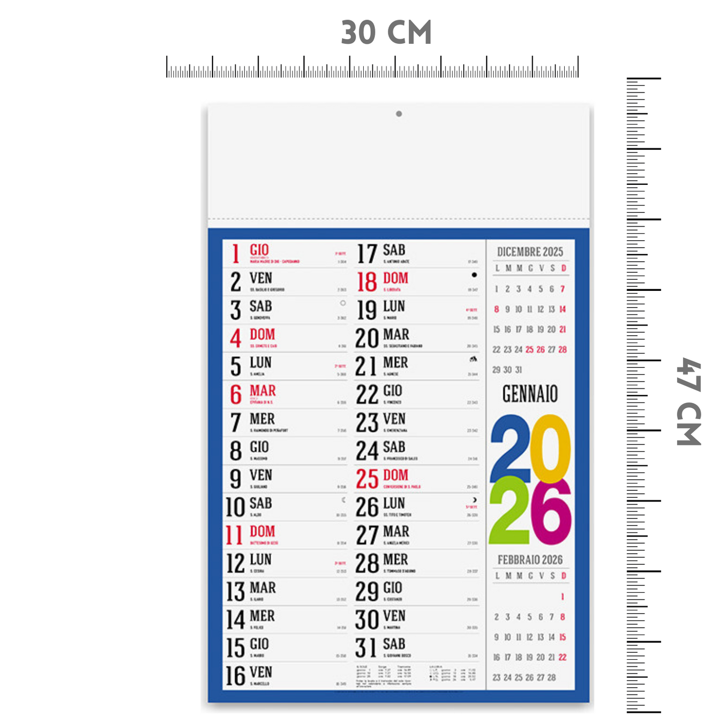 Calendario olandese 2026 personalizzato | Cod. PA614