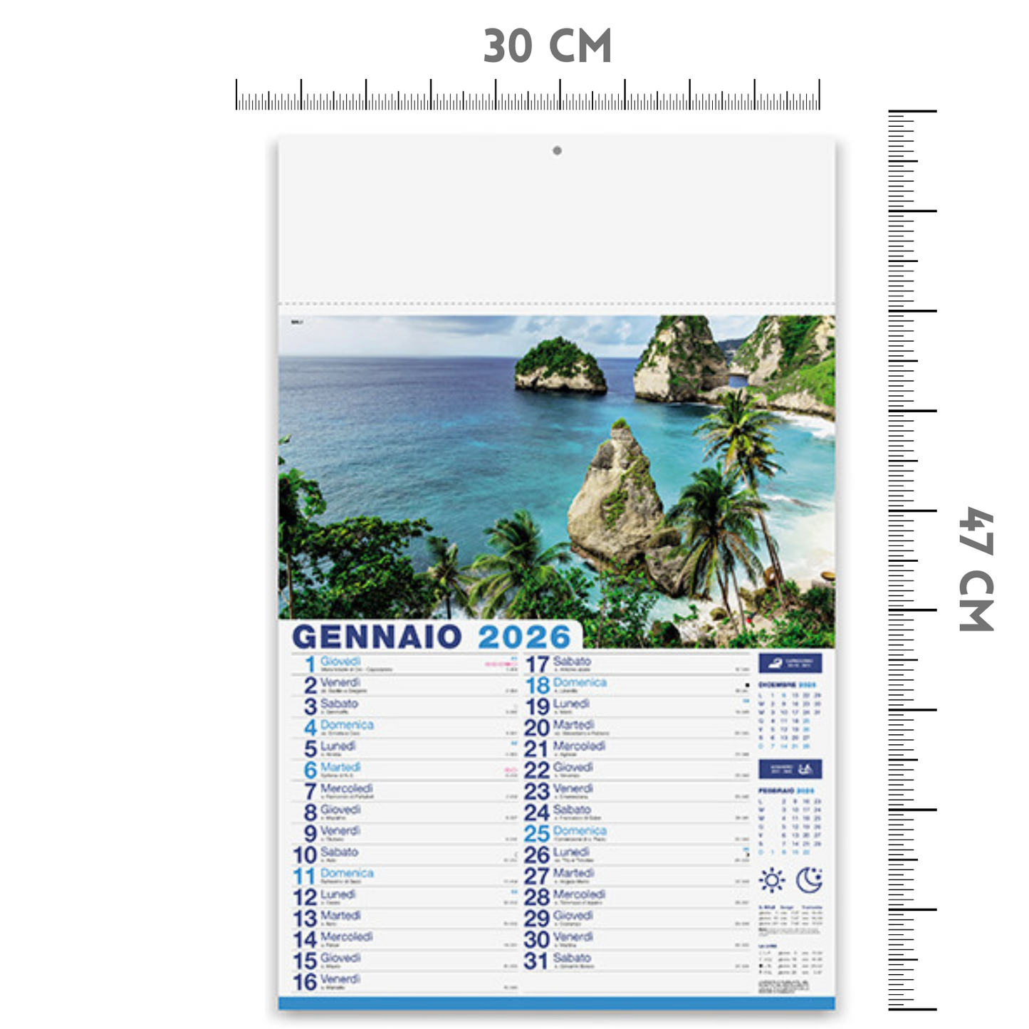 Calendario illustrato 2026 Mete da sogno | Cod. PA117