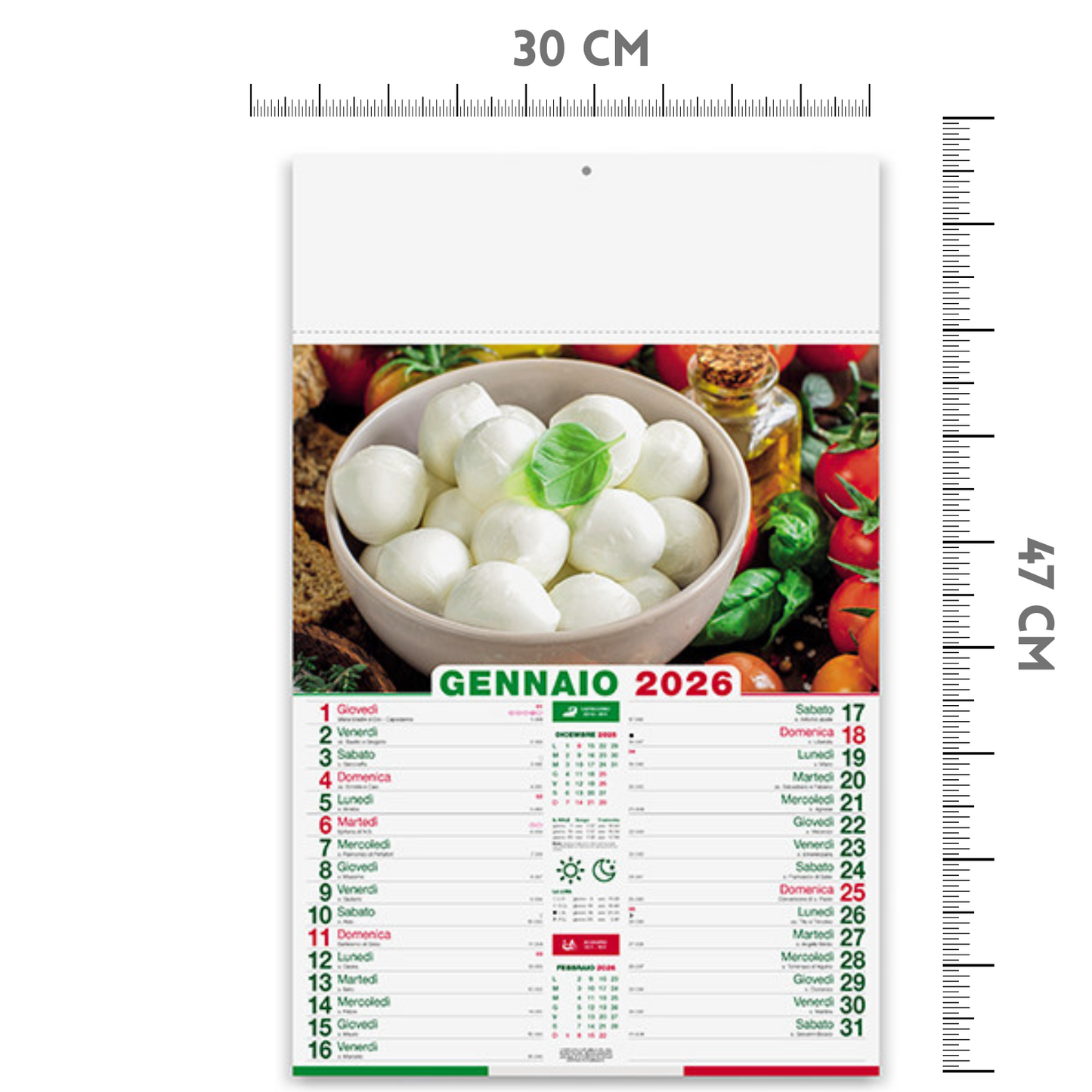 Calendario illustrato 2026 Prodotti Tipici | Cod. PA140