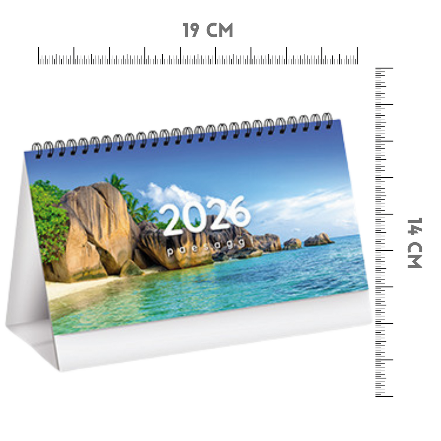 Calendario da banco 2026 Paesaggi | Cod. PA402