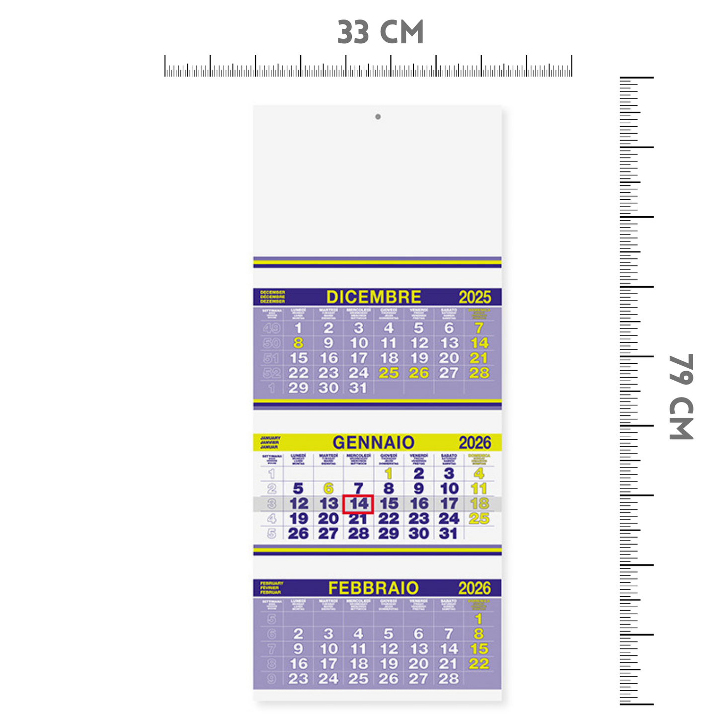 Calendario olandese 2026 personalizzato | Cod. PA500