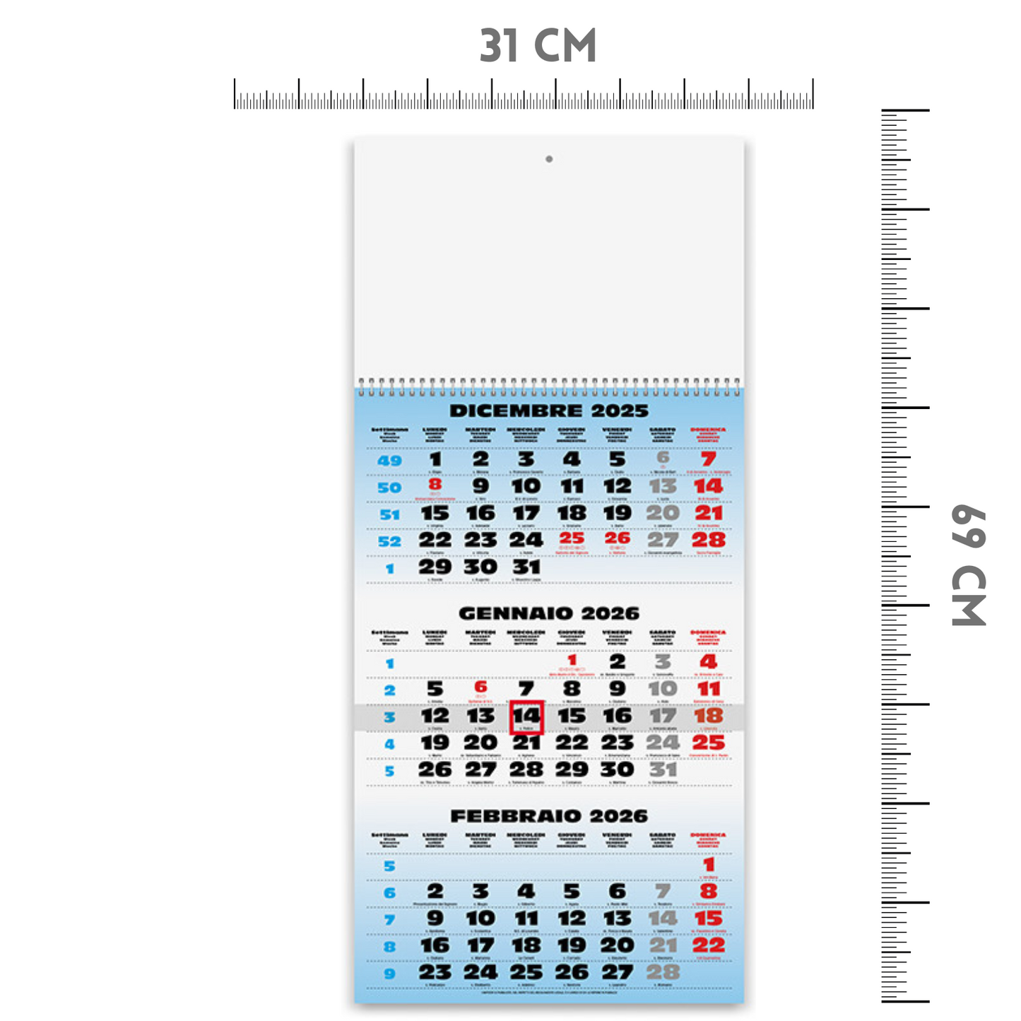 Calendario olandese 2026 personalizzato | Cod. PA508