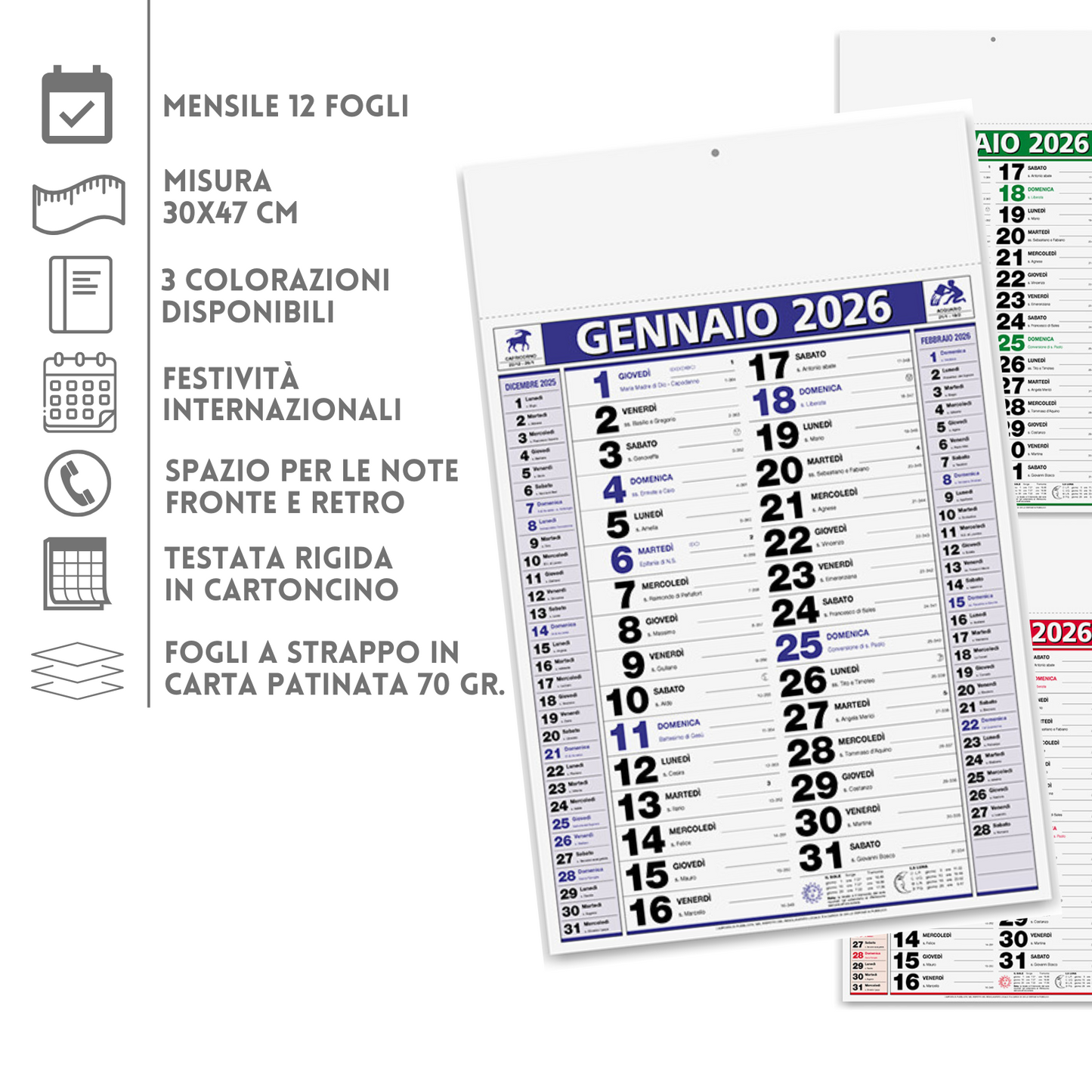 Calendario olandese 2026 personalizzato | Cod. PA646