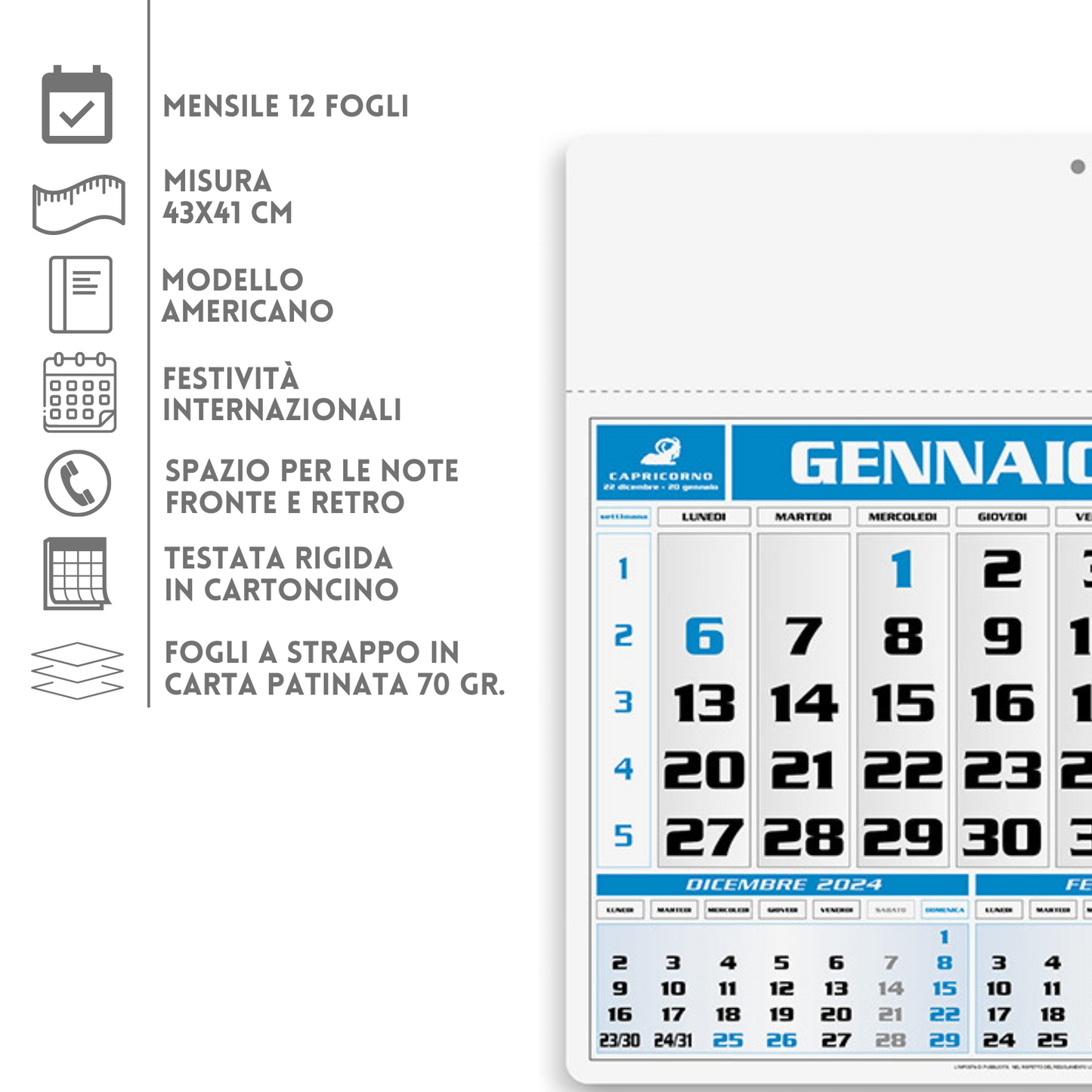 Calendari personalizzati 2025 olandesi PA560