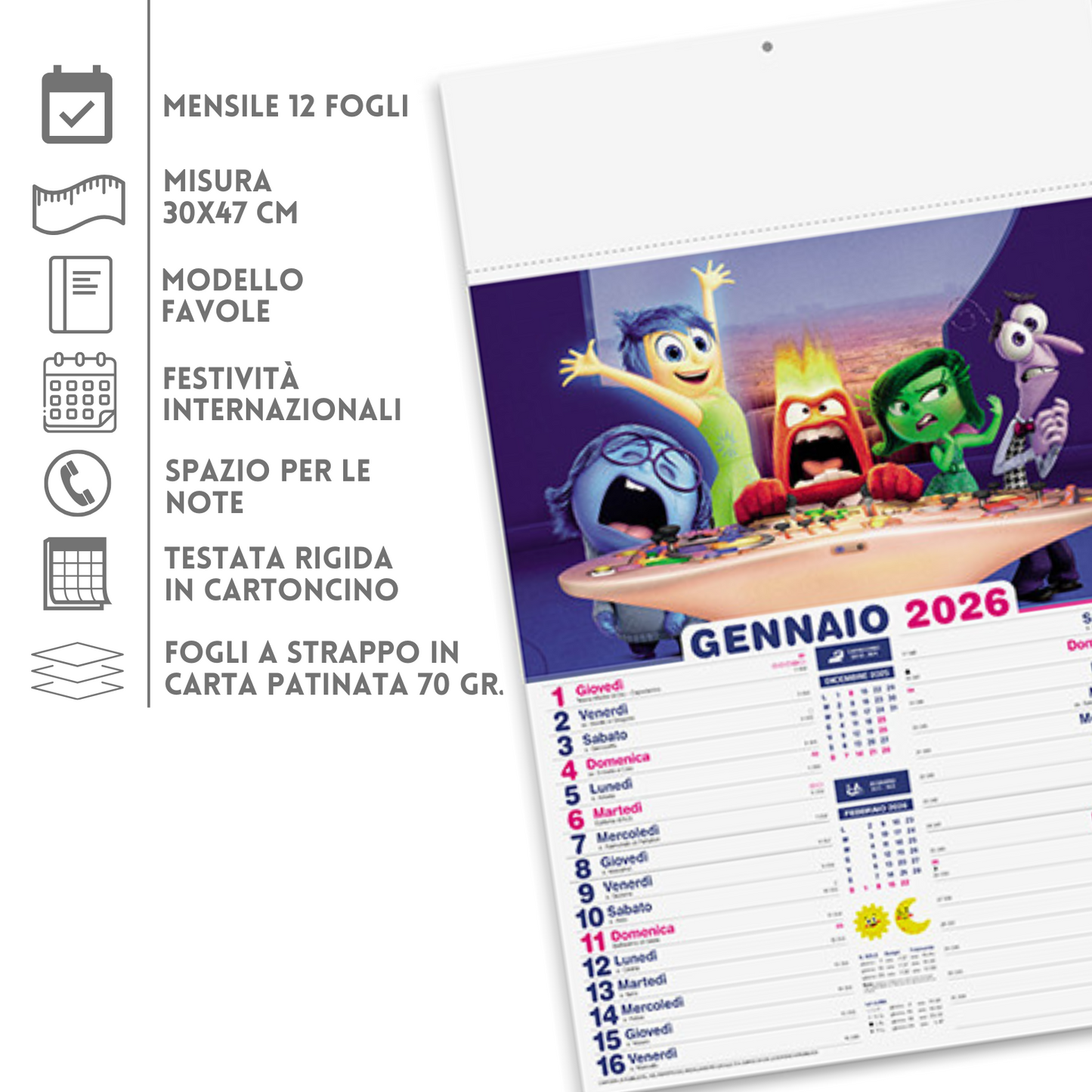 Calendario illustrato 2026 Favole | Cod. PA105