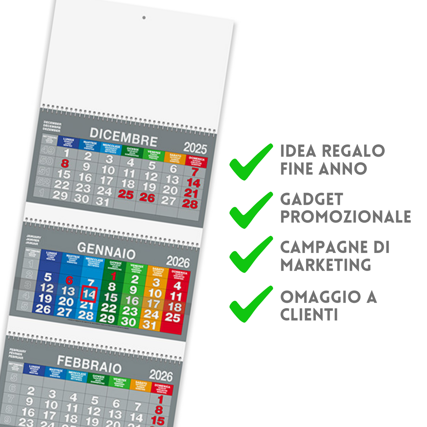 Calendario olandese 2026 personalizzato | Cod. PA516
