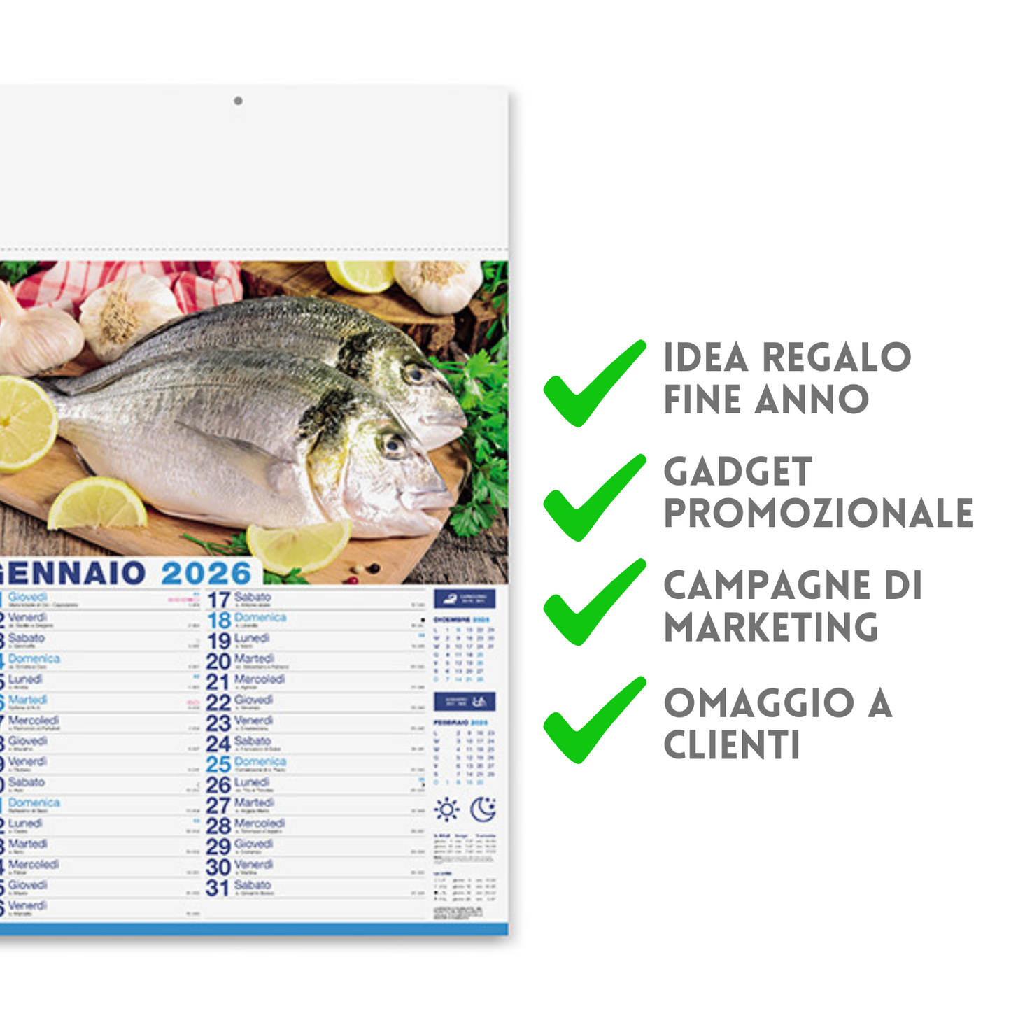 Calendario illustrato 2026 Mare in Tavola | Cod. PA144