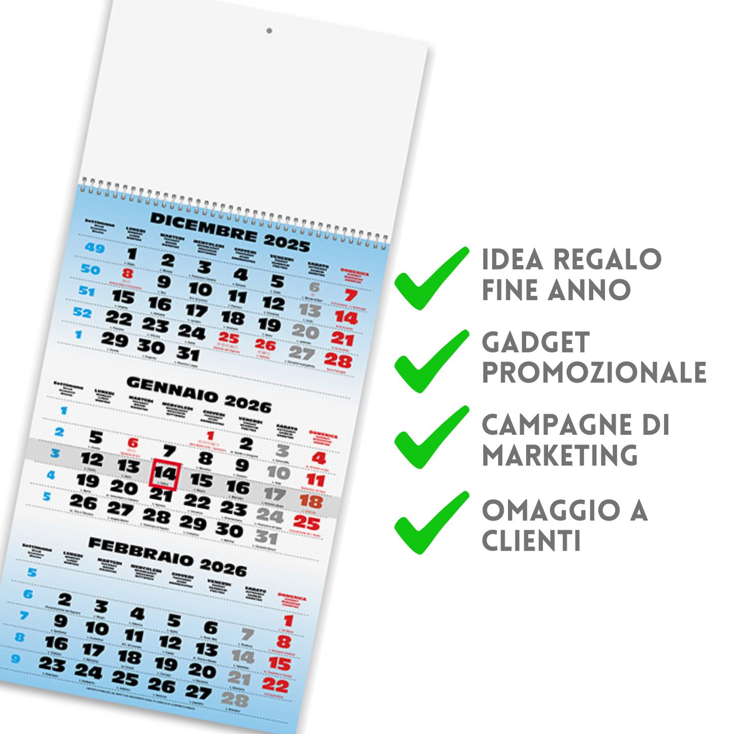 Calendario olandese 2026 personalizzato | Cod. PA508