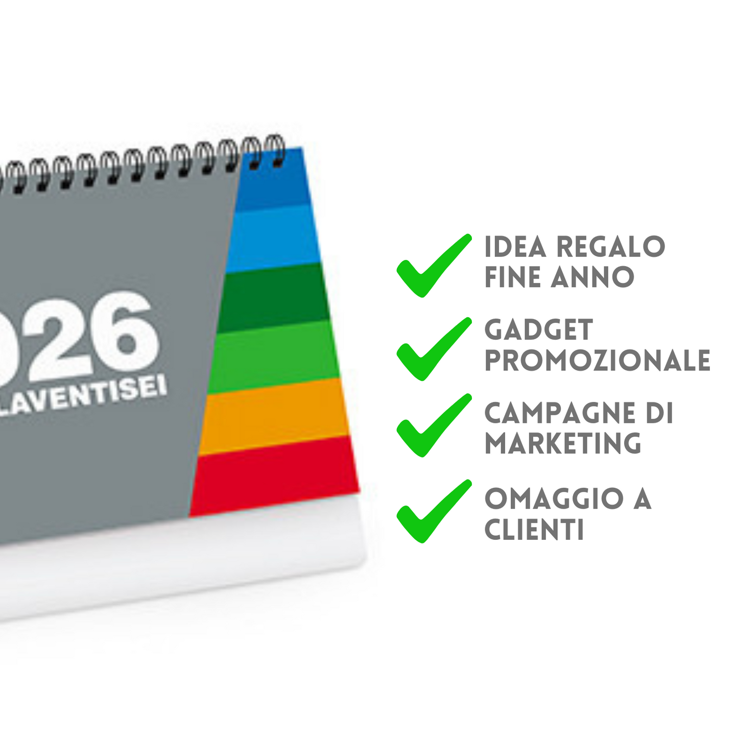 Calendario da banco 2026 personalizzato | Cod. PA703