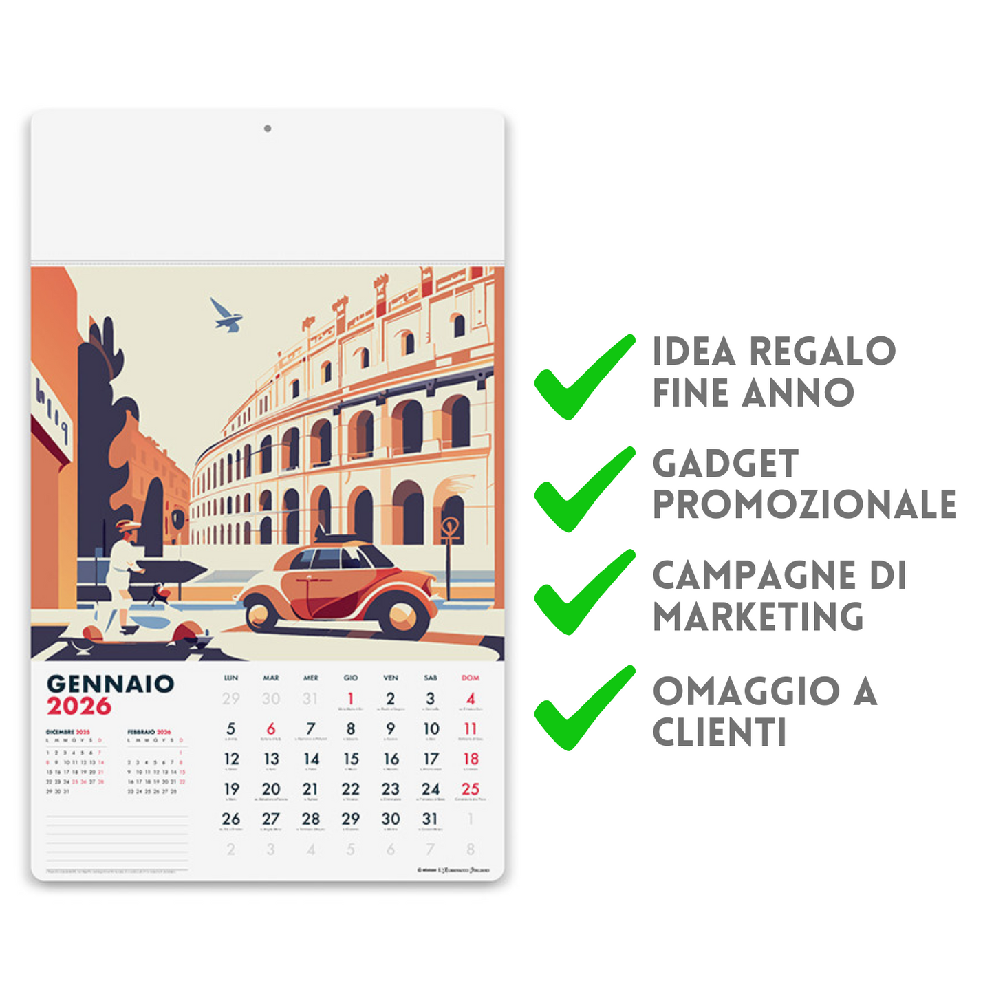 Calendario illustrato 2026 Emozioni | Cod. PA030