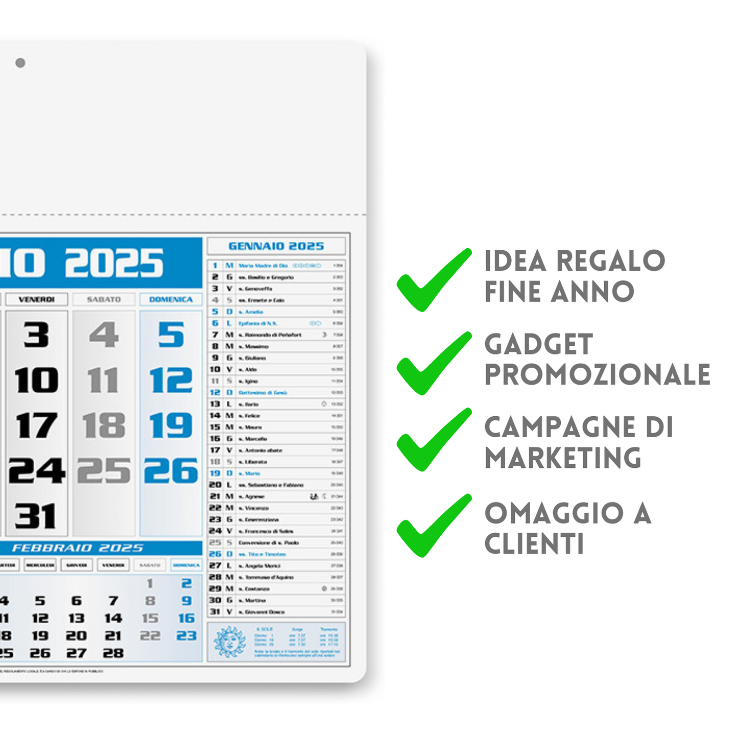 Calendari personalizzati 2025 olandesi PA560